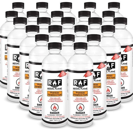 Regal Flame Regal Flame 24PACK Elite Bio Ethanol Fireplace Fuel; Pack of 24 - Indoor & Outdoor 24PACK